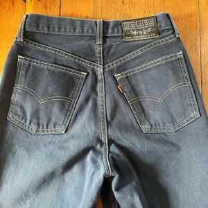 LEVI’S High Rise Orange Tab Dark Blue 881 Jeans